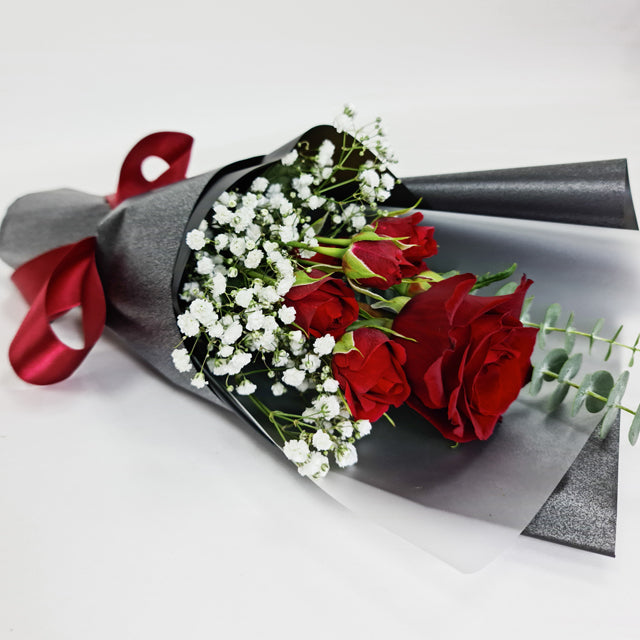 Perfect Valentine Single Rose Flower Bouquet