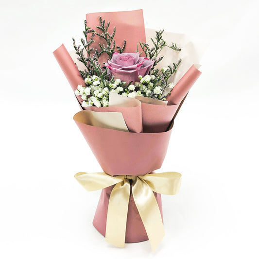 Single Stalk Yam Rose Bouquet